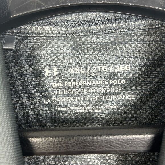 Under Armour The Performance Polo Men's XXL Golf Wicking Stretch Heather Grey - Picture 2 of 5